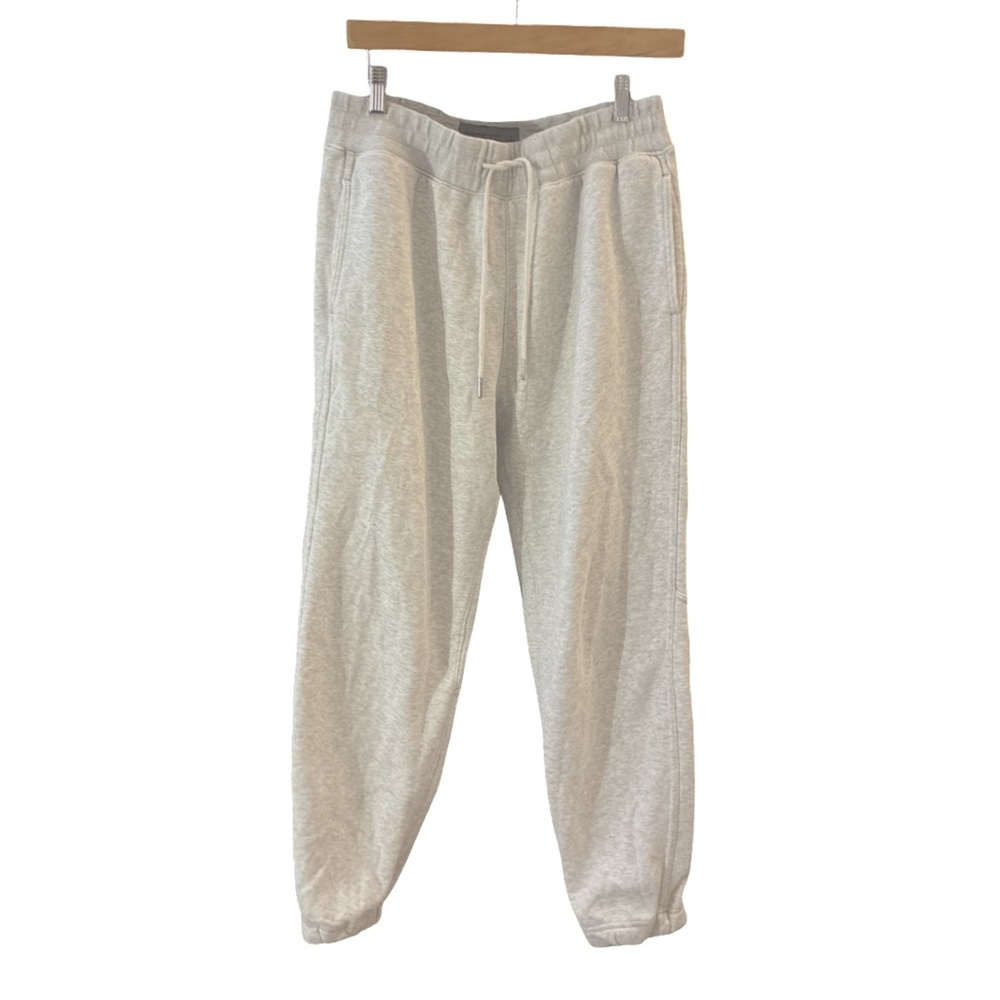 Abercrombie & Fitch Men's Light Gray Drawstring Pockets Sweatpants Small